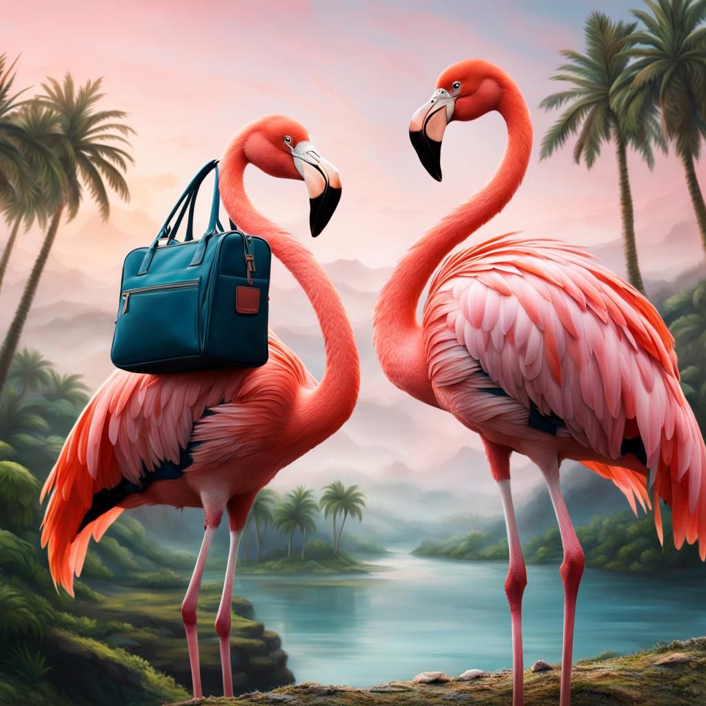 Flamingos on an Adventure to Find Lost Cities