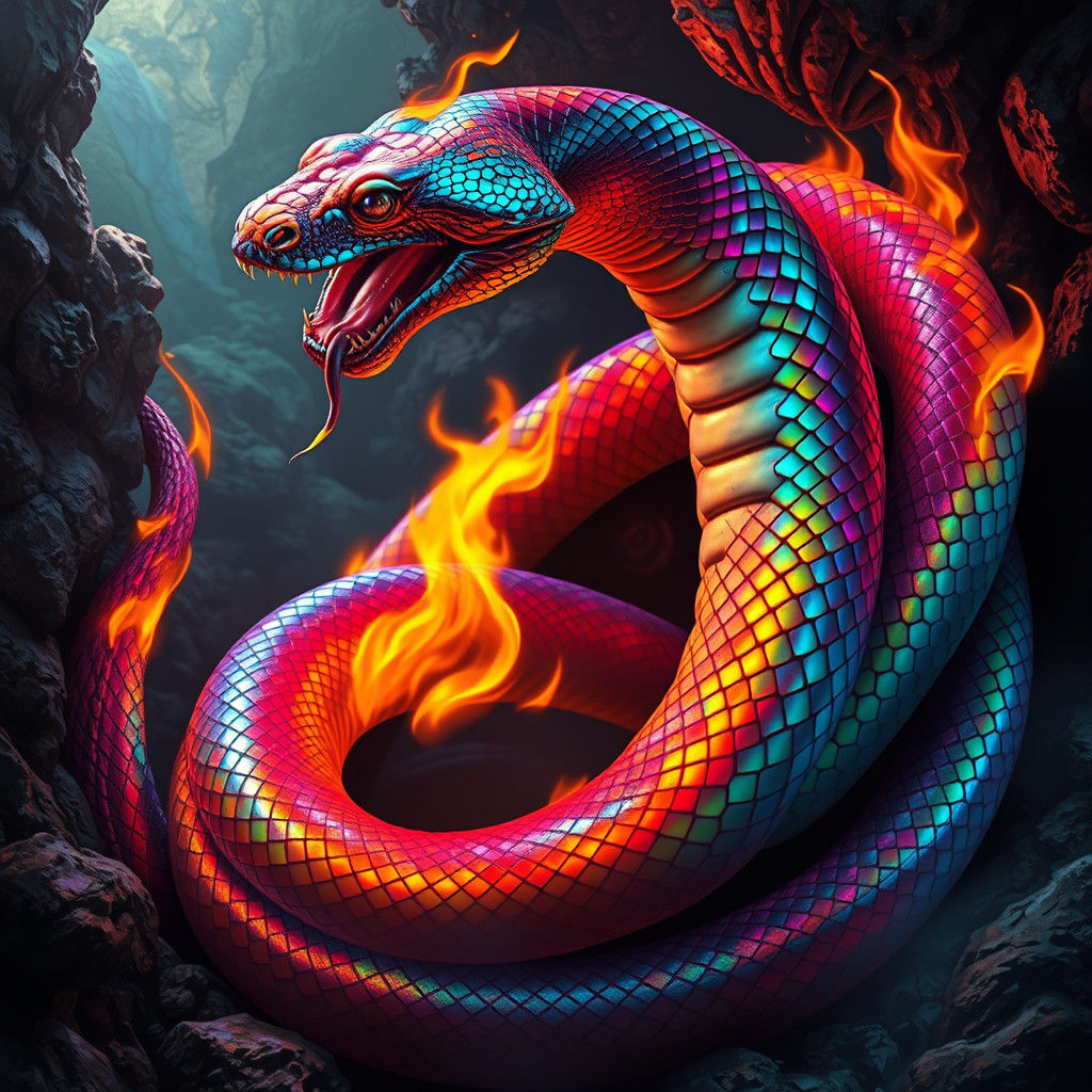 Chroma fire snake