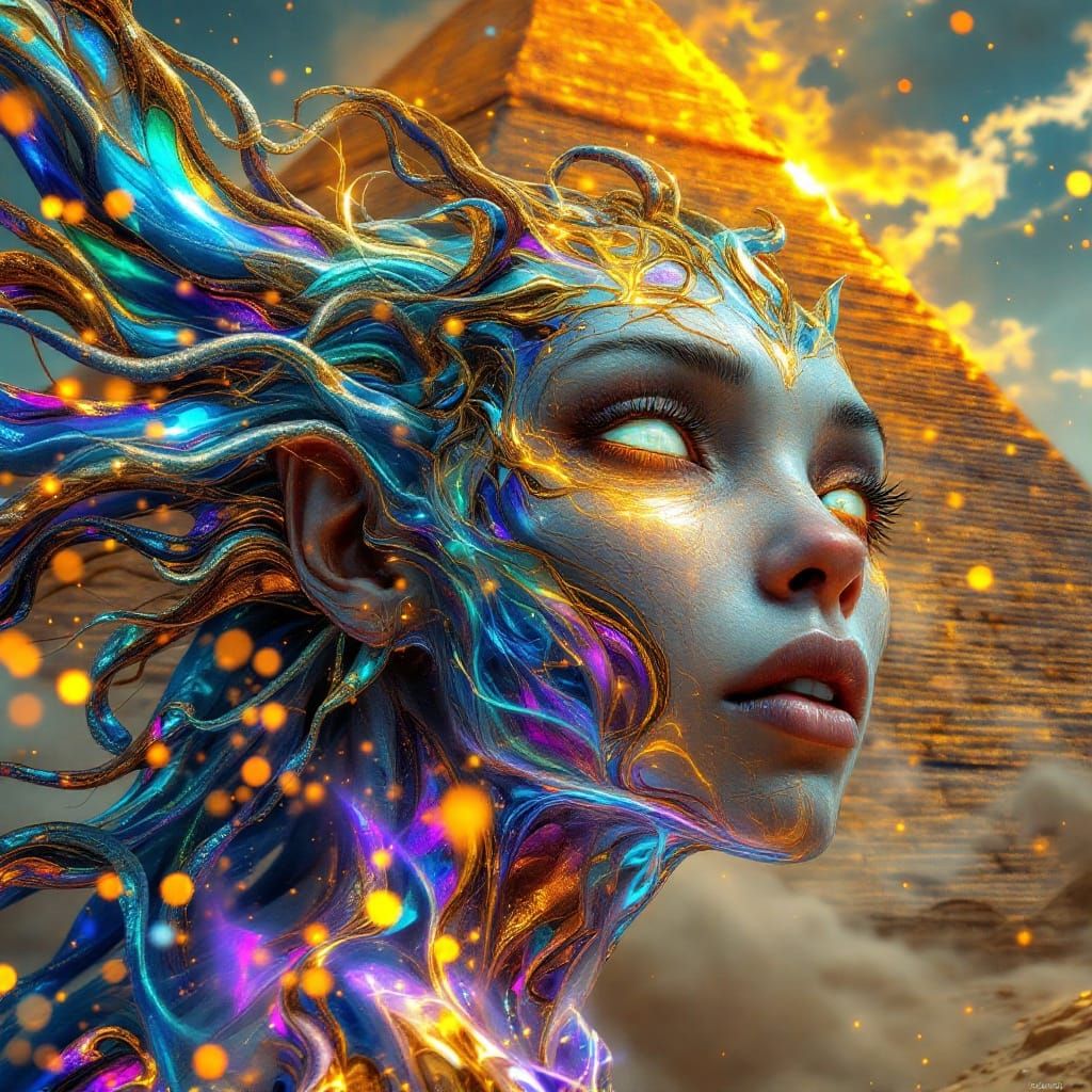 Ethereal Fairy Witch Conjures Celestial Pegasus