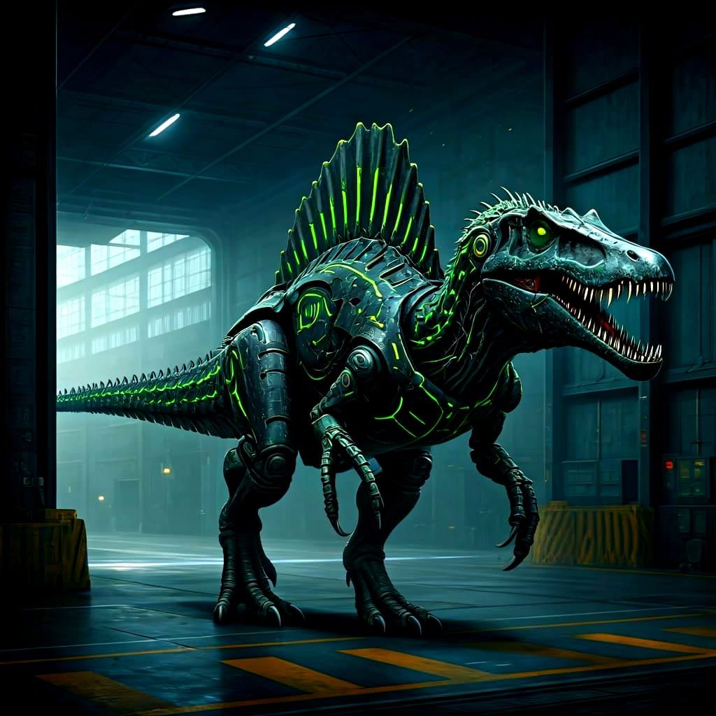 Cyber Spino Zord Alt Design