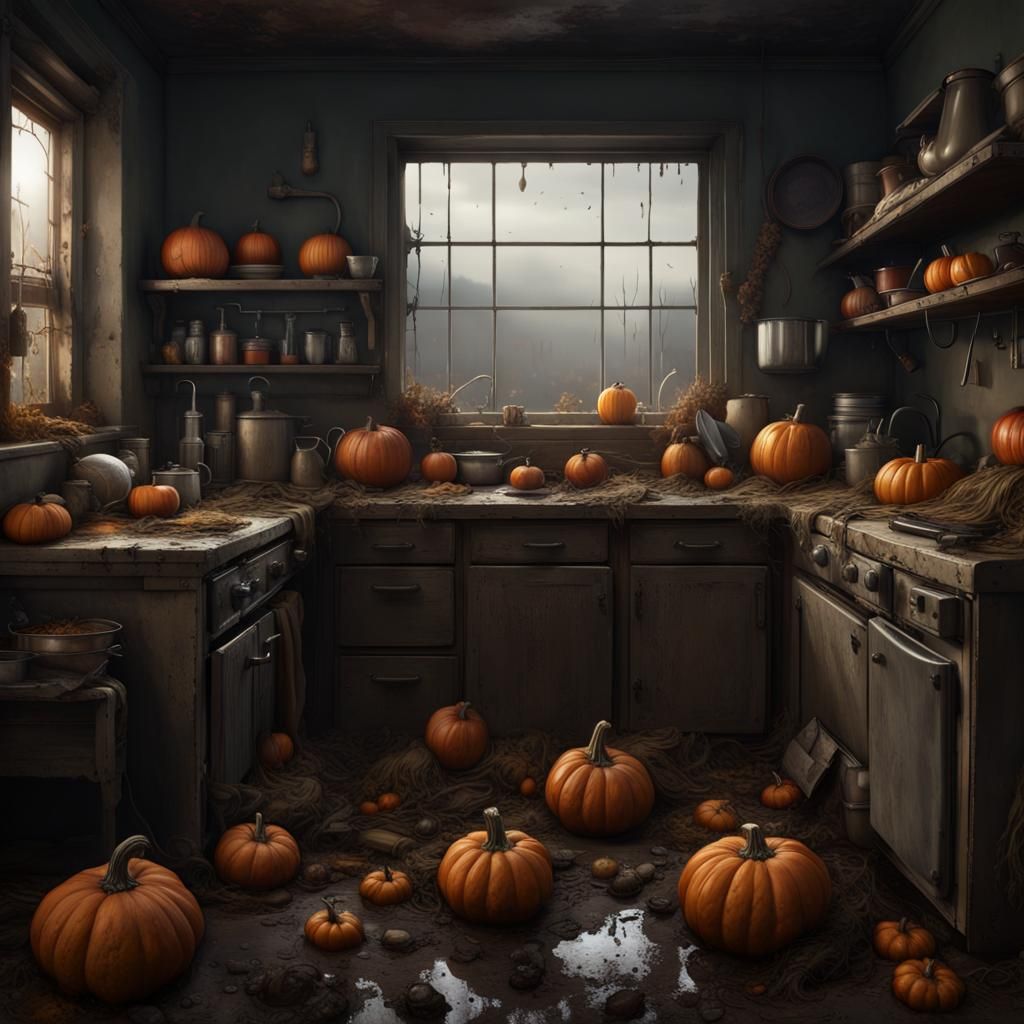 Dark Fantasy: Polluted Field of Kitchen Waste