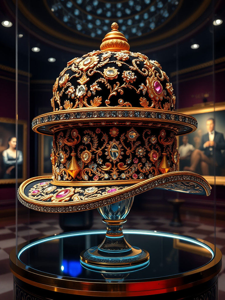 Luxurious Bowler Hat in Opulent Gallery