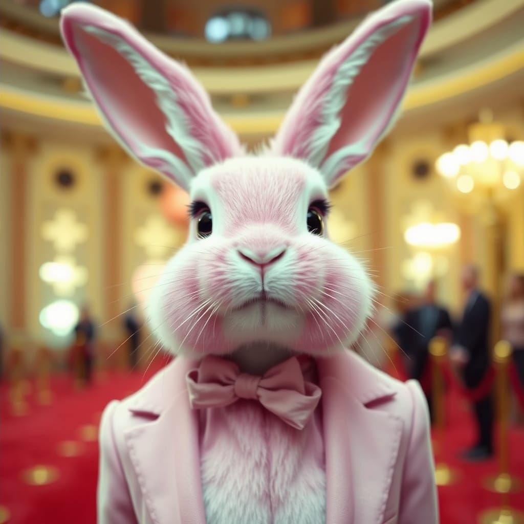 Pink Bunny Actress on the Red Carpet