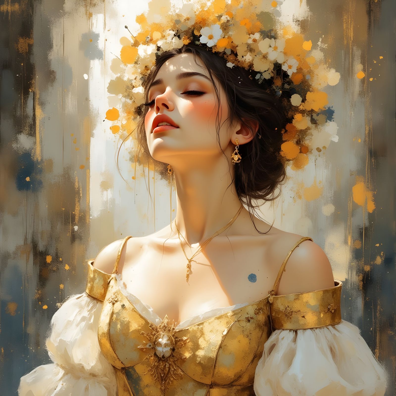 Romantic Portrait of a Beautiful Norse Goddess