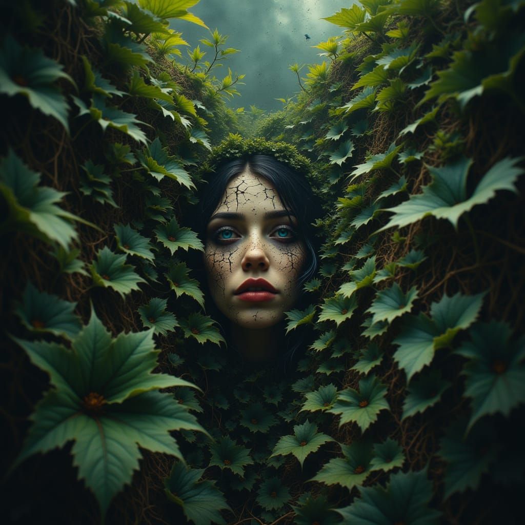 <lora:Cracked:1.0> depict a woman, masterpiece, best quality...