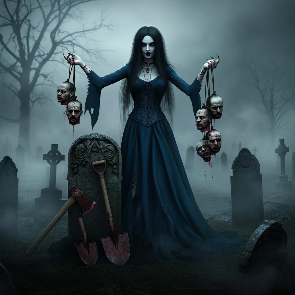 Ethereal Gothic Goddess of Death