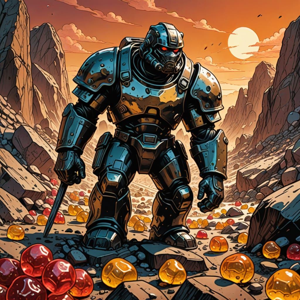 Roman Legionnaire Explores Candy World in Dark Fantasy Comic...