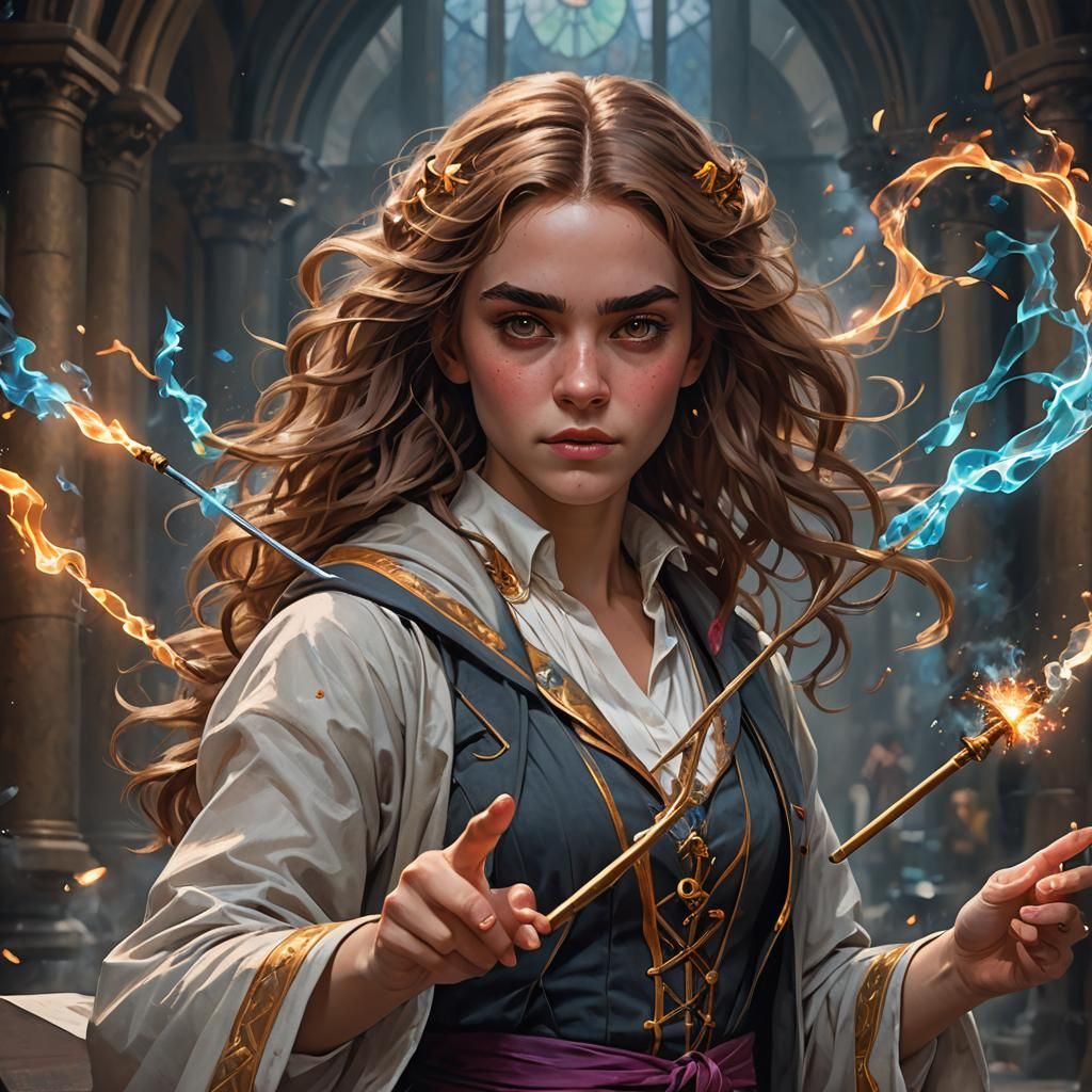 Hermione's Magical Aura: A Visual Symphony