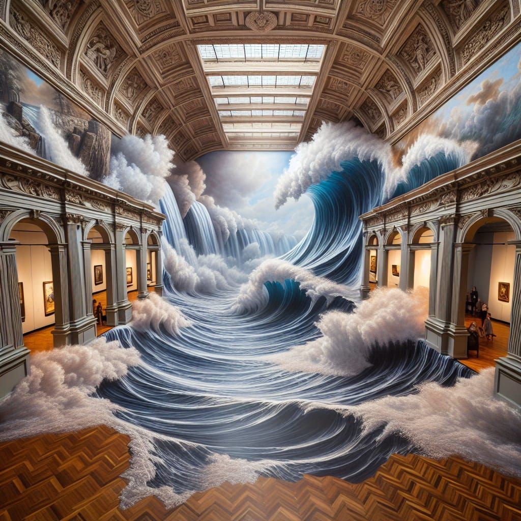 Waves in a museum