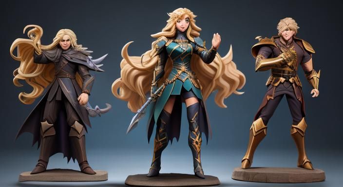 a oath broken paladin girl with lightening powers and long w...