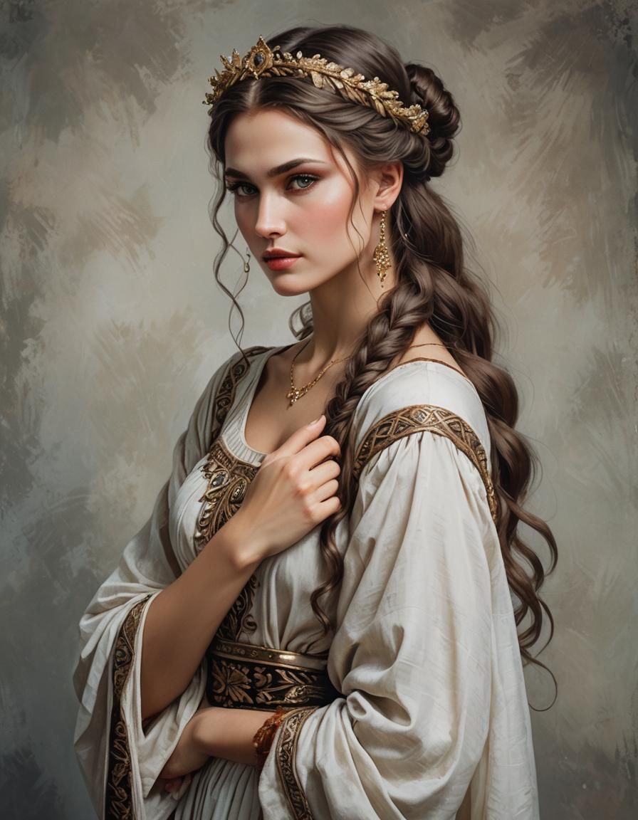 Slavic Goddess Vesna's Alluring Gaze