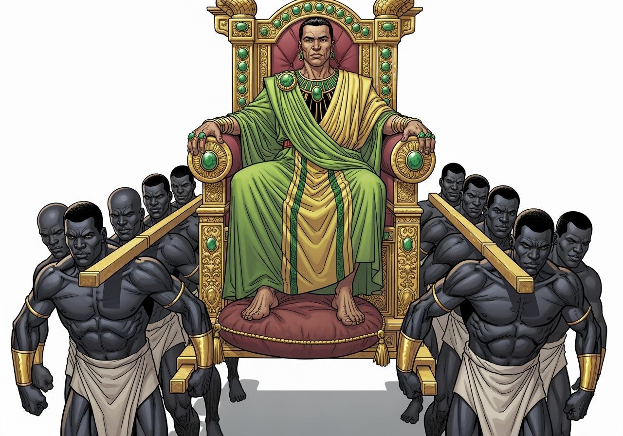 The Mandarin on His Throne of Gold and Emeralds