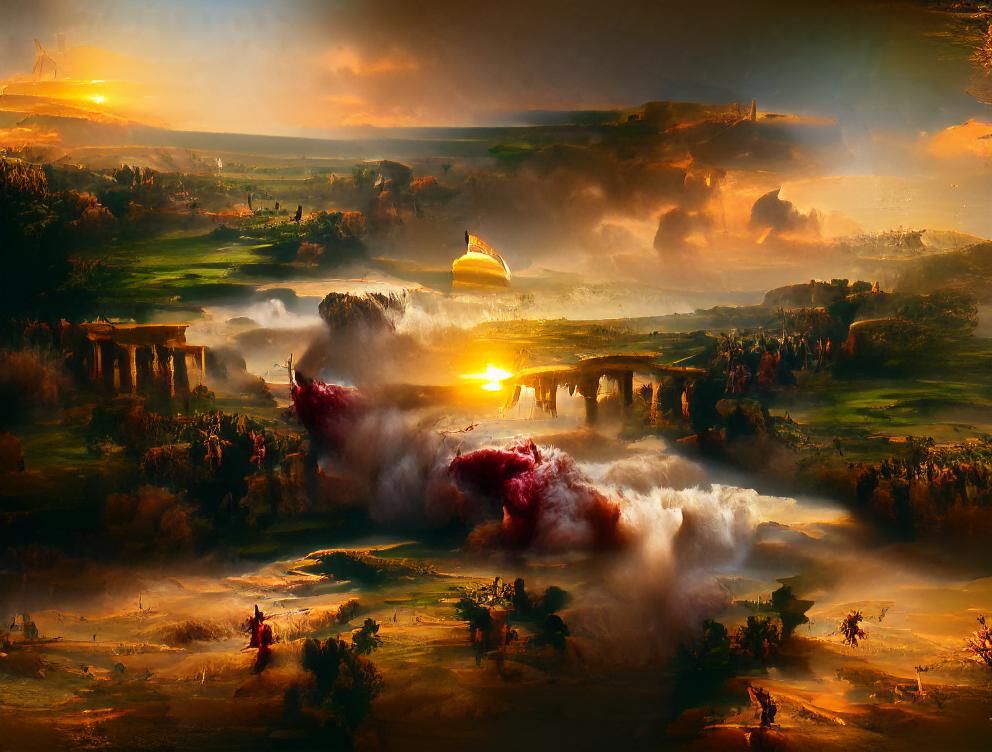 David and Goliath Faceoff at Sunrise