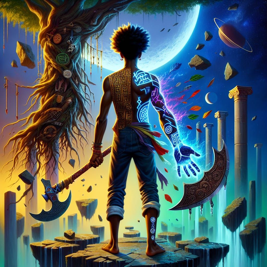 Hyperrealistic Book Cover Art in Anime Style