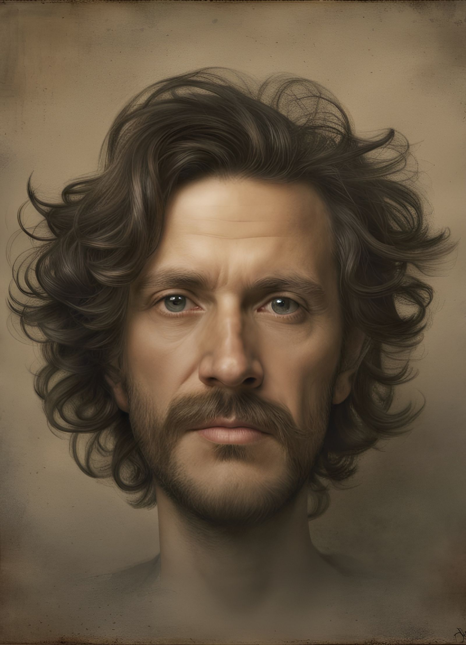 Hyperdetailed Self-Portrait with Matte Background