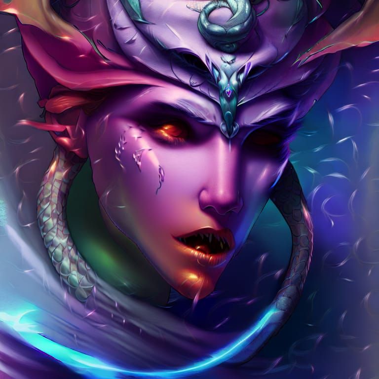 anthropomorphic snake