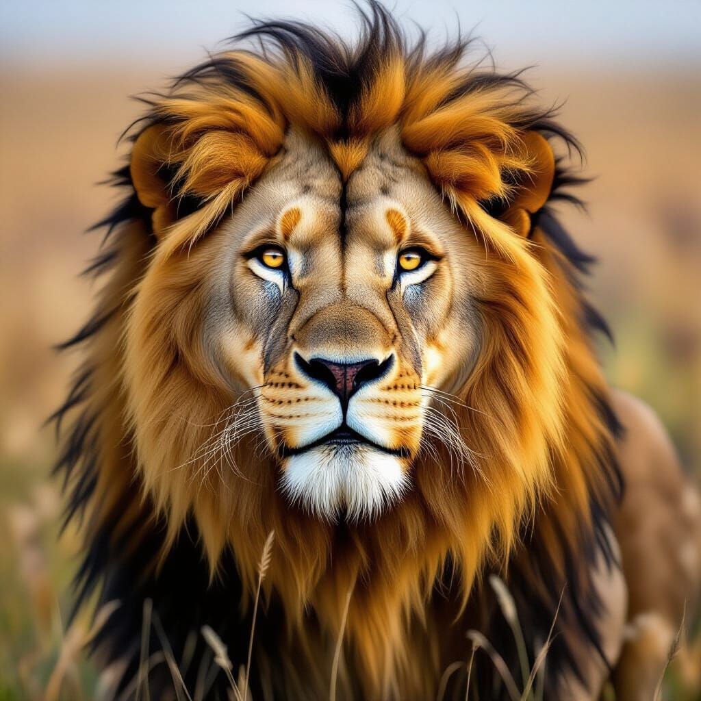 Majestic Lion Portrait