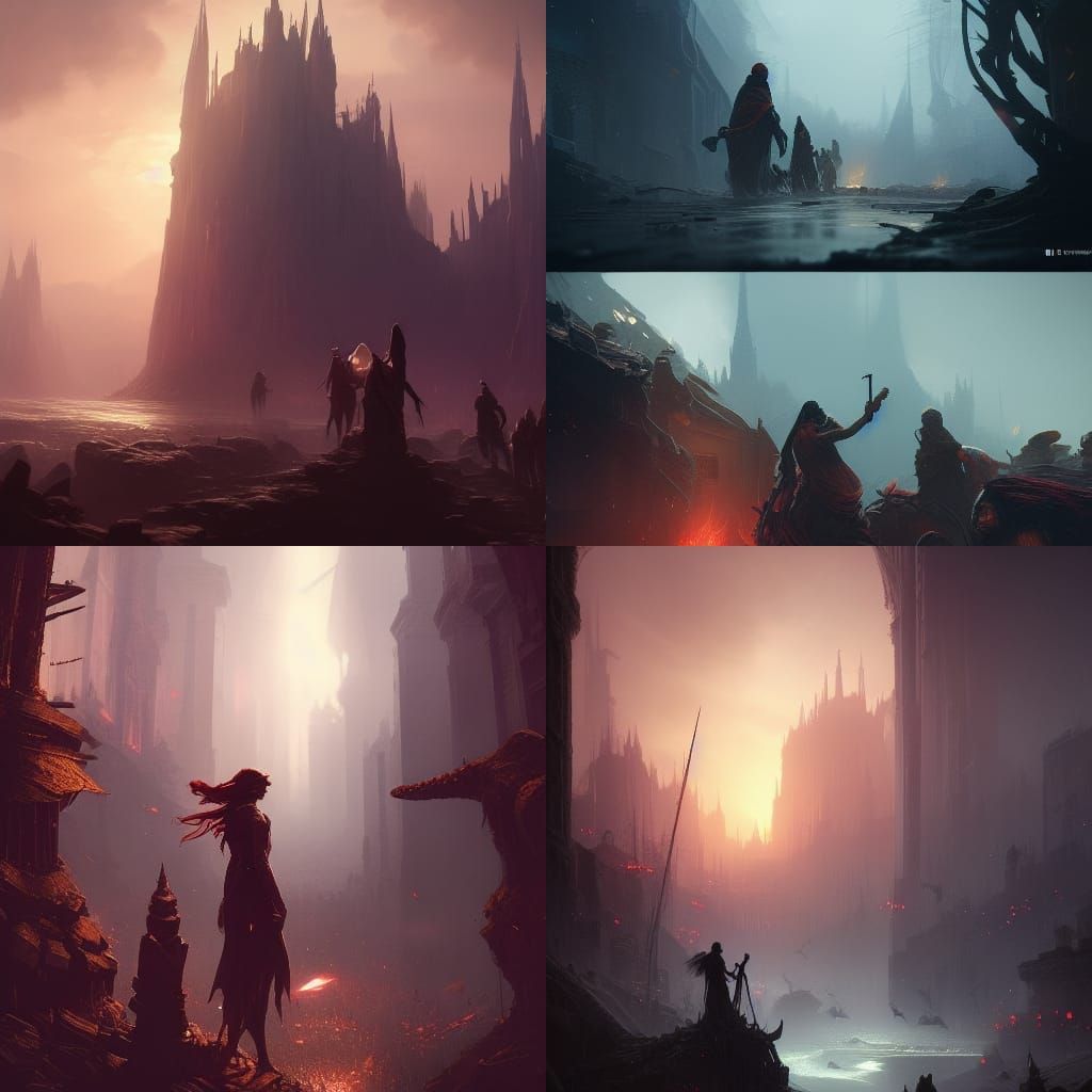 Dark Fantasy Art for Friendship Day Celebration