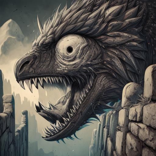 Monochrome Black and White Abstract Composition