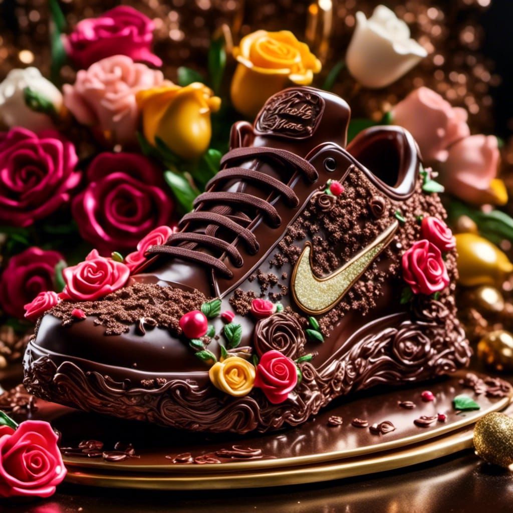 Chocolate Nike Sneaker: Hyperrealistic Easter Product