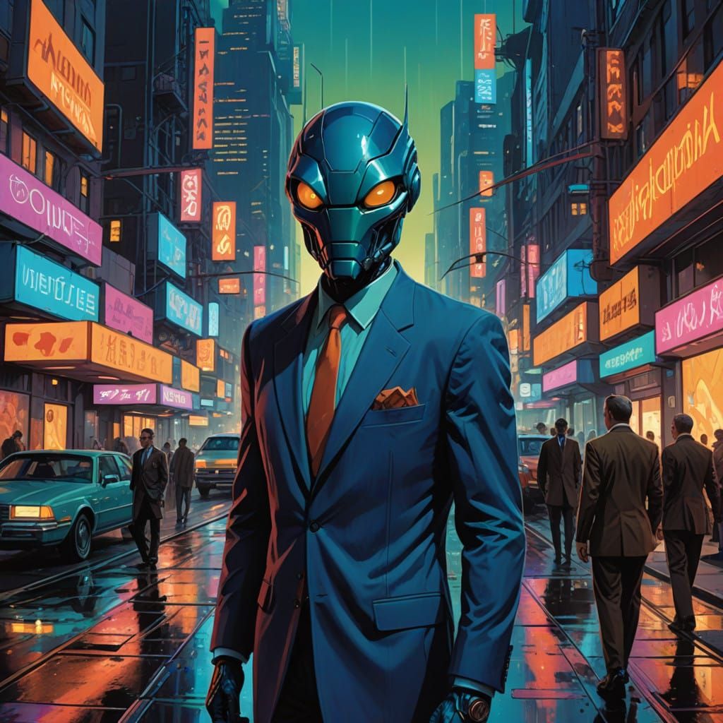 Elegant Aliens Blend in with Humans in Hyperrealistic Citysc...