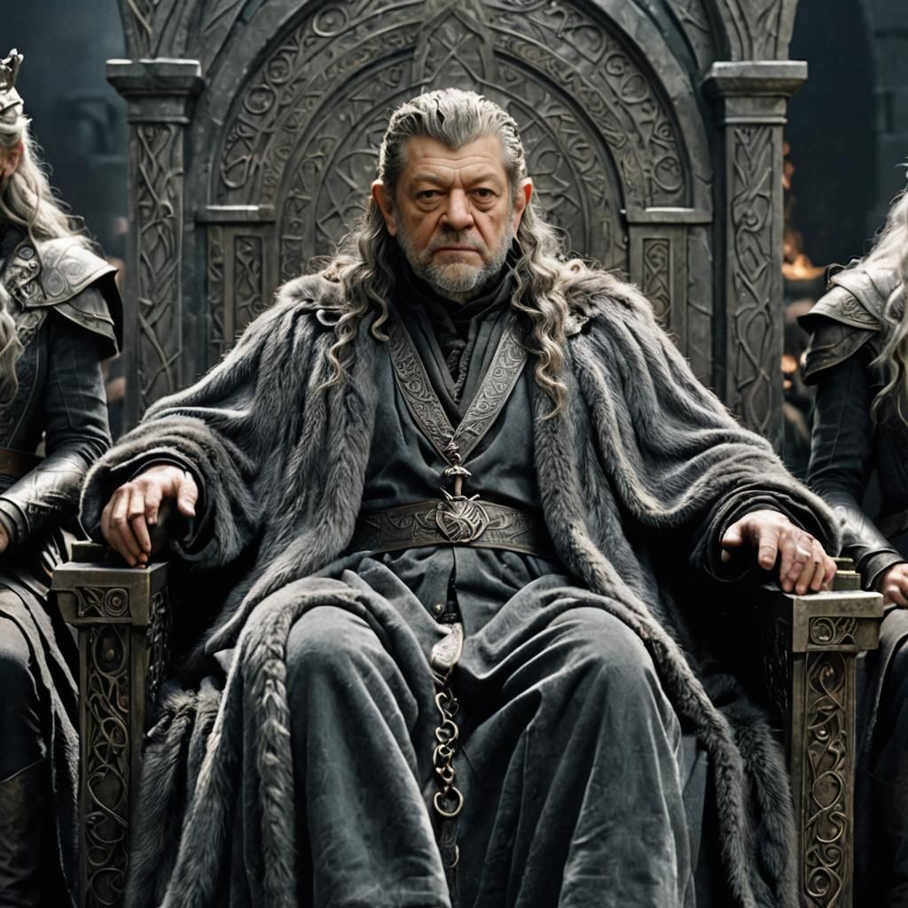 Denethor on the Throne of Gondor