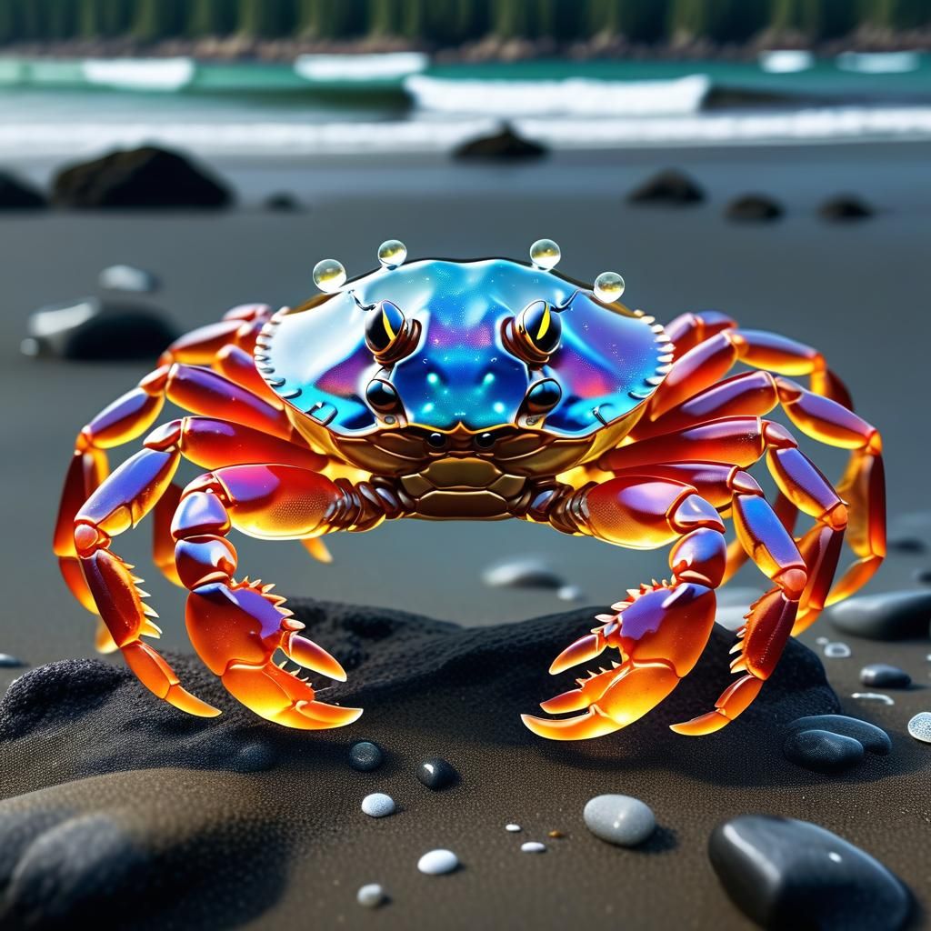 Intricate Crystal Crab
