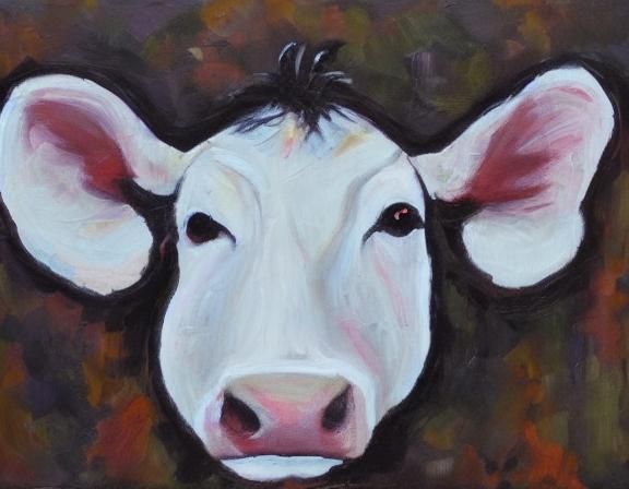 Masterpiece Moo Cow: An AI Art Creation