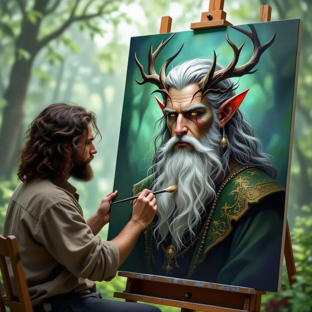 Painter Captures Ancient Fae, Portrait's Completion Awakens ...