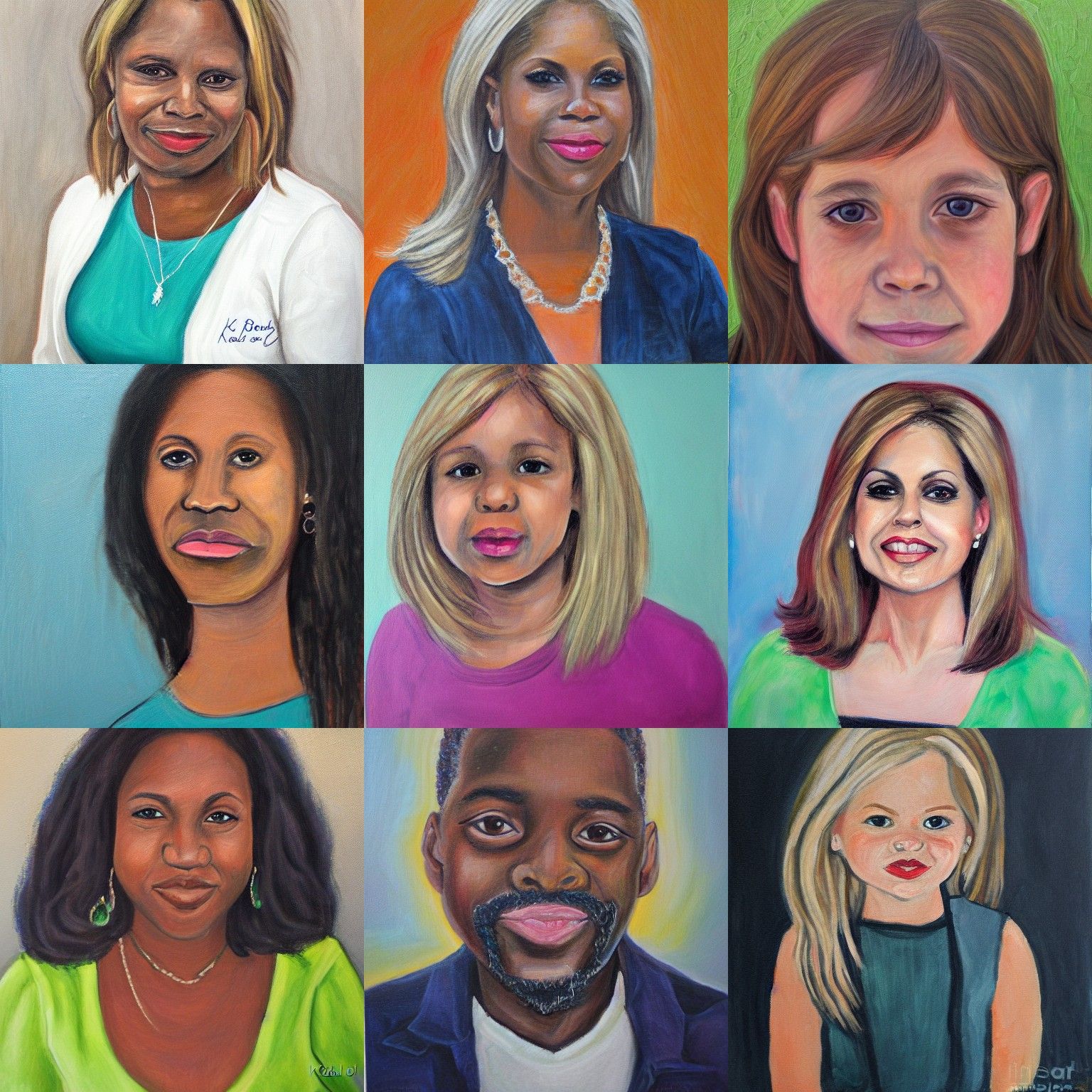 Expressive Portrait in Abstract Style