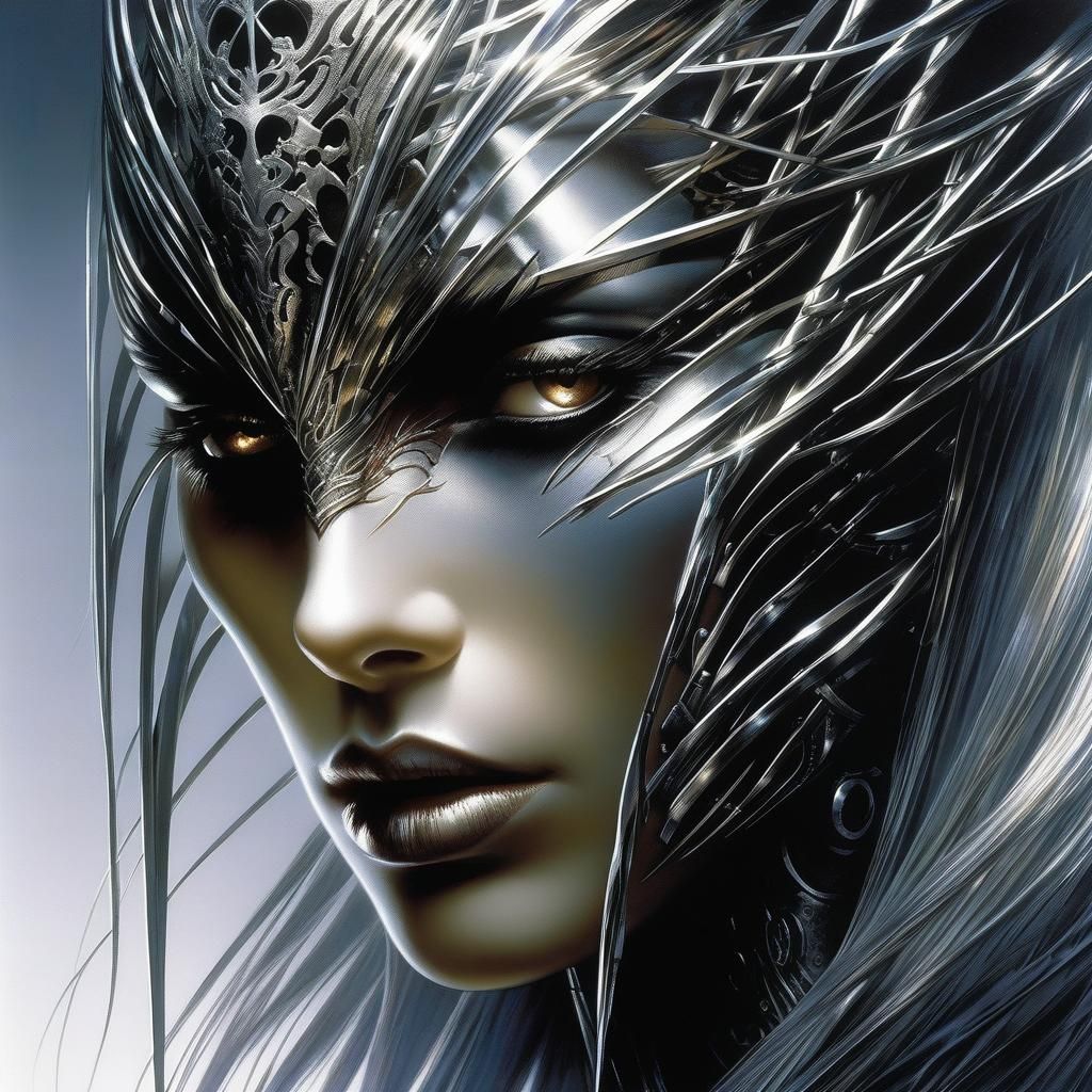 Silver Filigree Face Art, Alvaro Castagnet Style