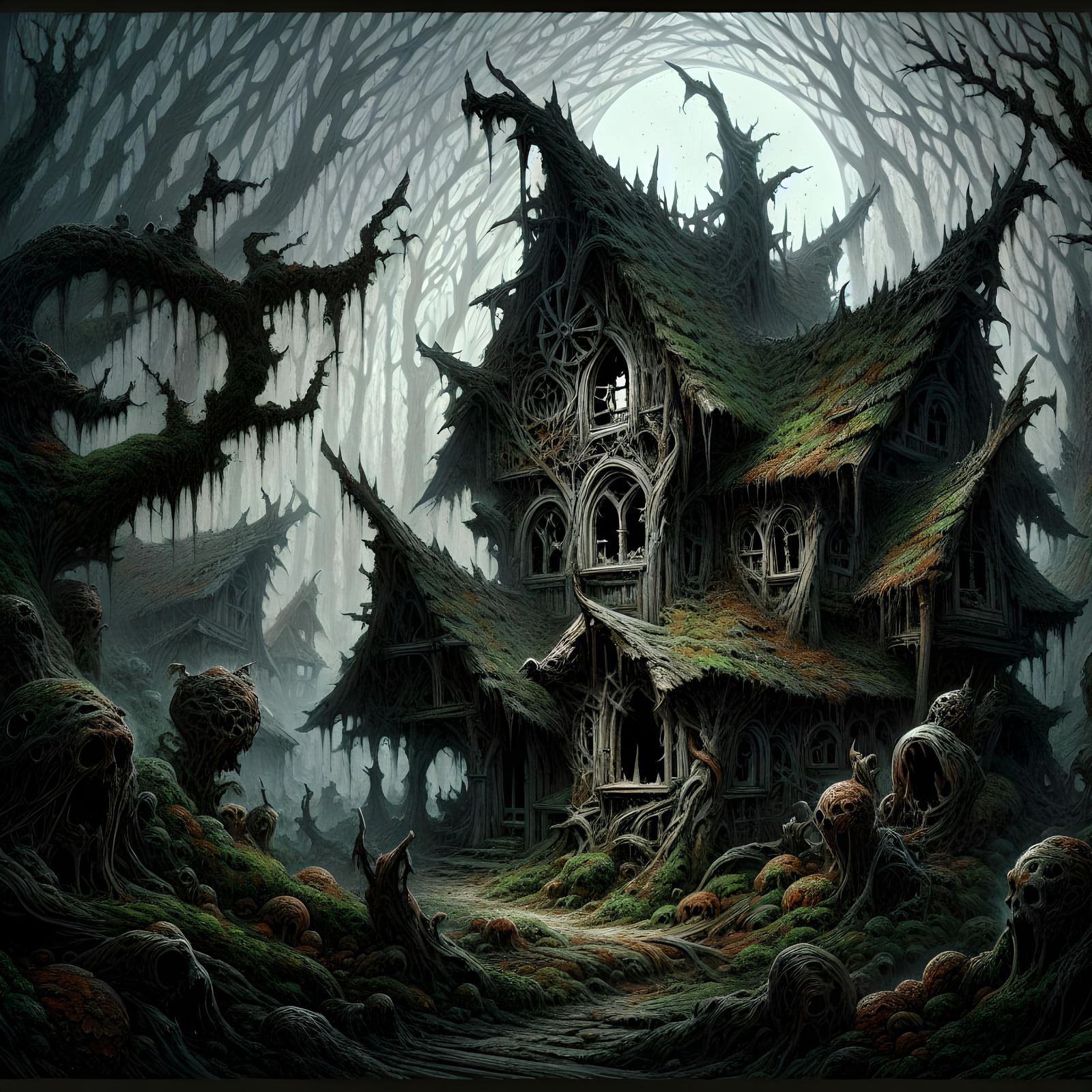 Eerie Goblin Habitat in Demonic Cottage