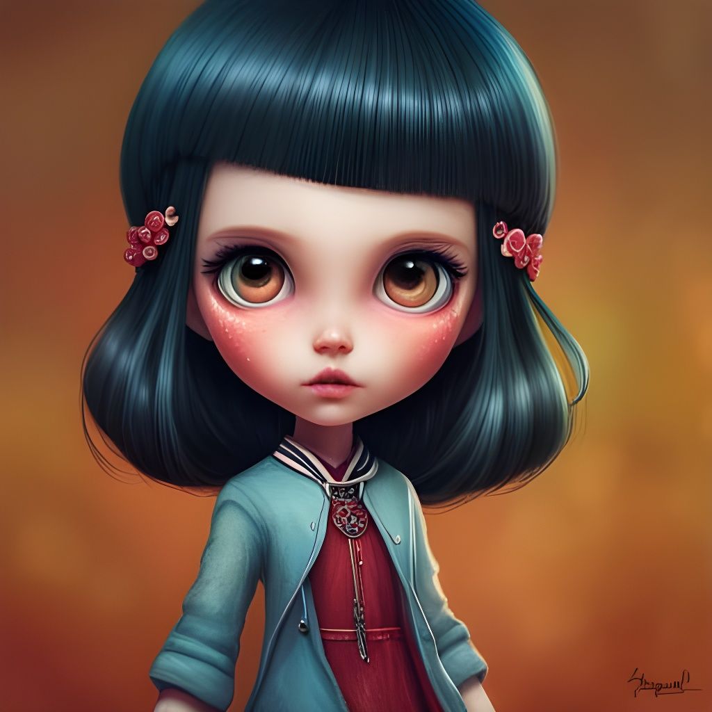 Adorable Blythe Doll with Glowing Eyes