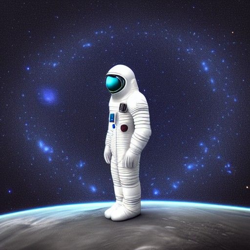 Astronaut and the Infinity of the Universe