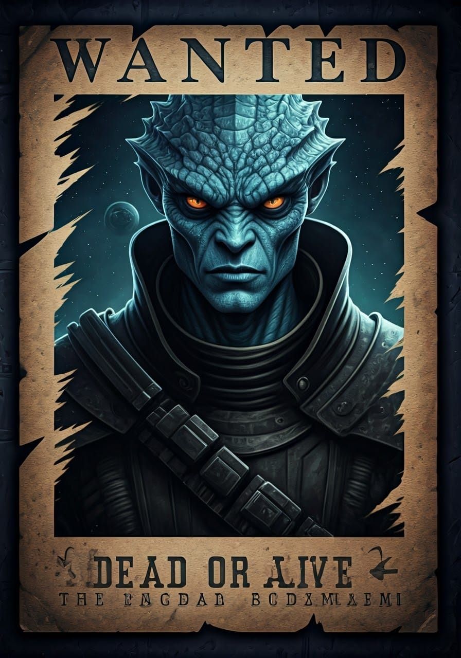 Wanted: Dead or Alive - Alien Fugitive Poster