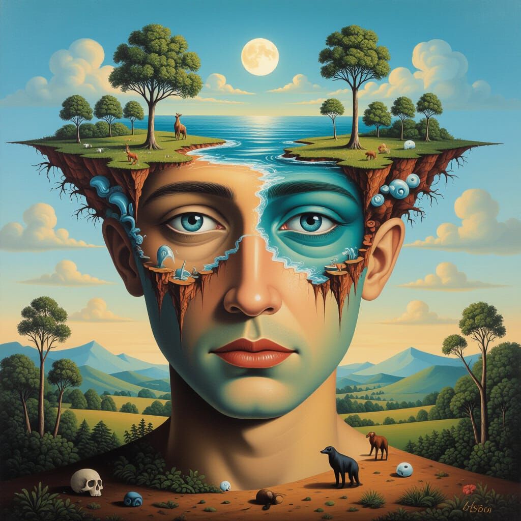 Surreal Artistic Painting Abstract Concepts