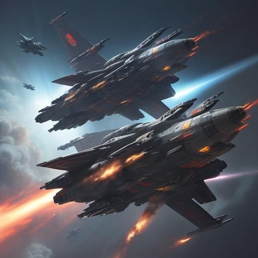 Space Battleship Yamato Shock Cannons in Epic Space Battle