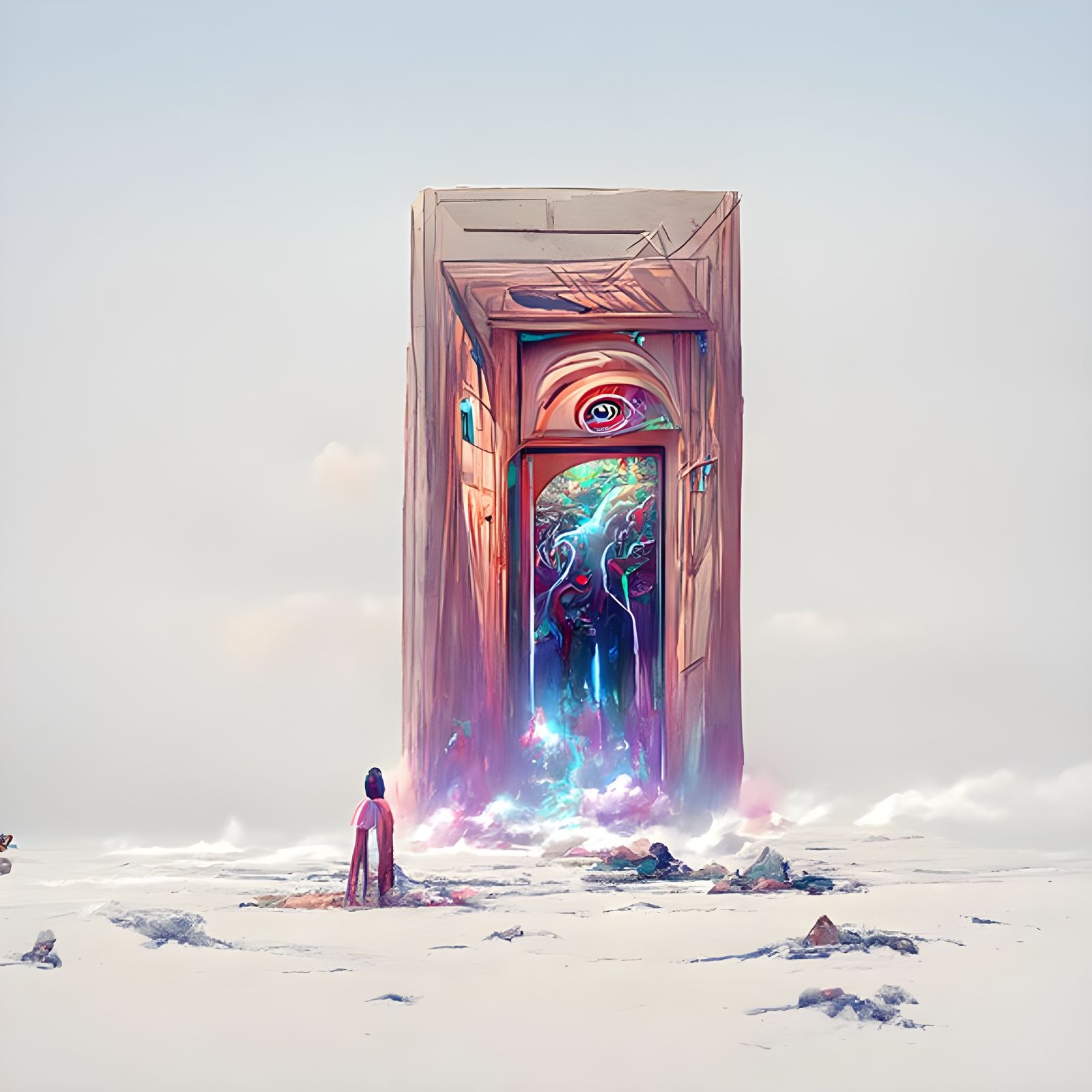 Surreal Doorway to Non-Existence: Digital Art