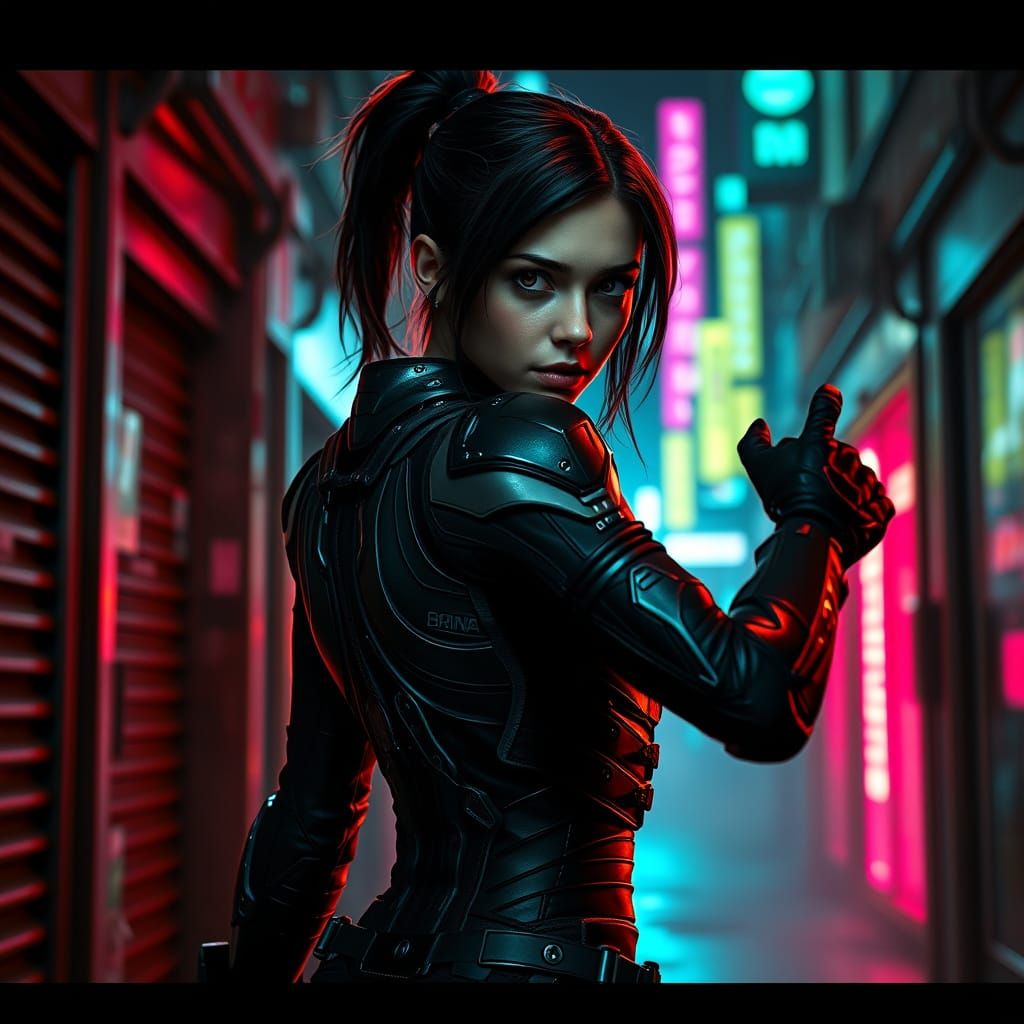 Alita Battle Angel in Gritty Futuristic City