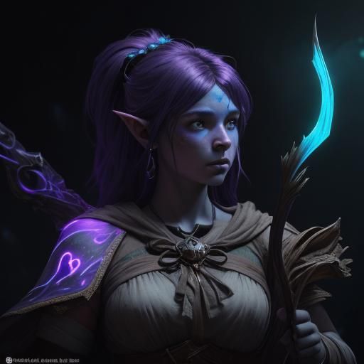 Deep Gnome Rogue in Dark Fantasy Cave