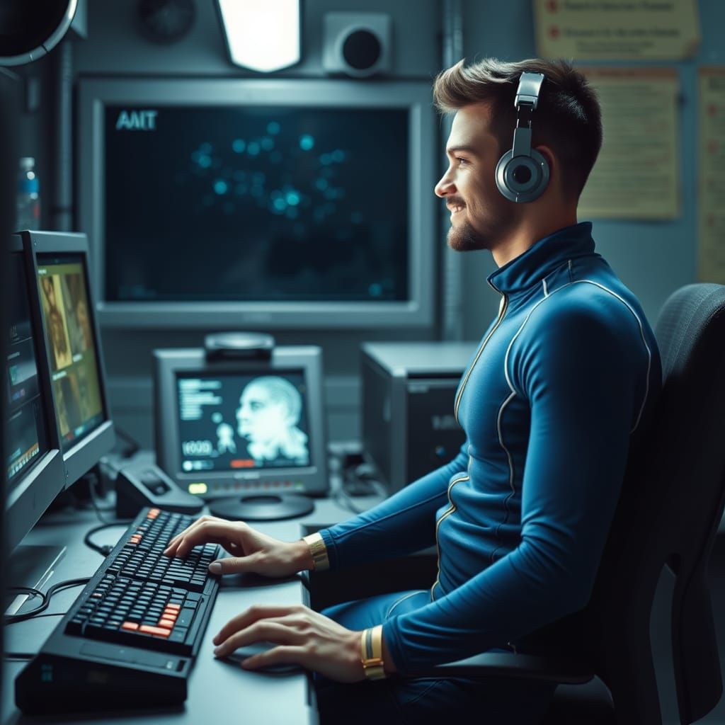 Vault Computer Nerd in Realistic Full-Body Unitard Works at ...