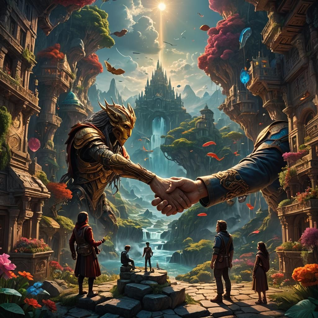 Fantastical Matte Painting with Intricate Detail