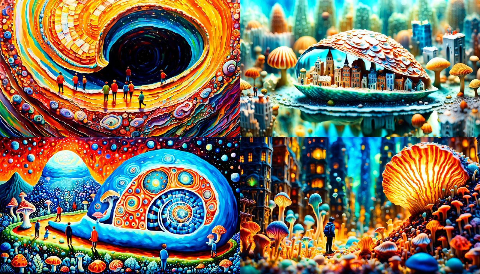 Micro Macro World Inside a Shell