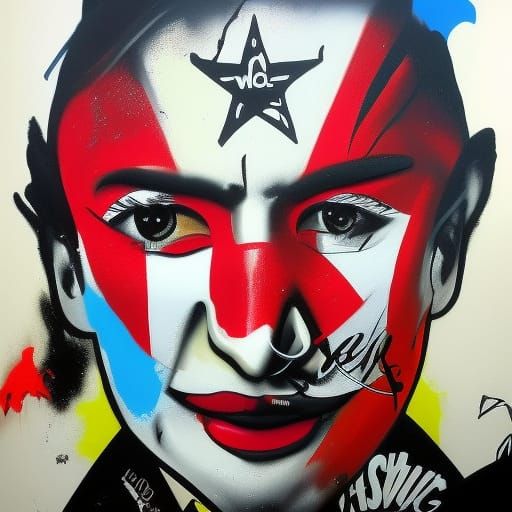 Australia Painting in Street Art Style
