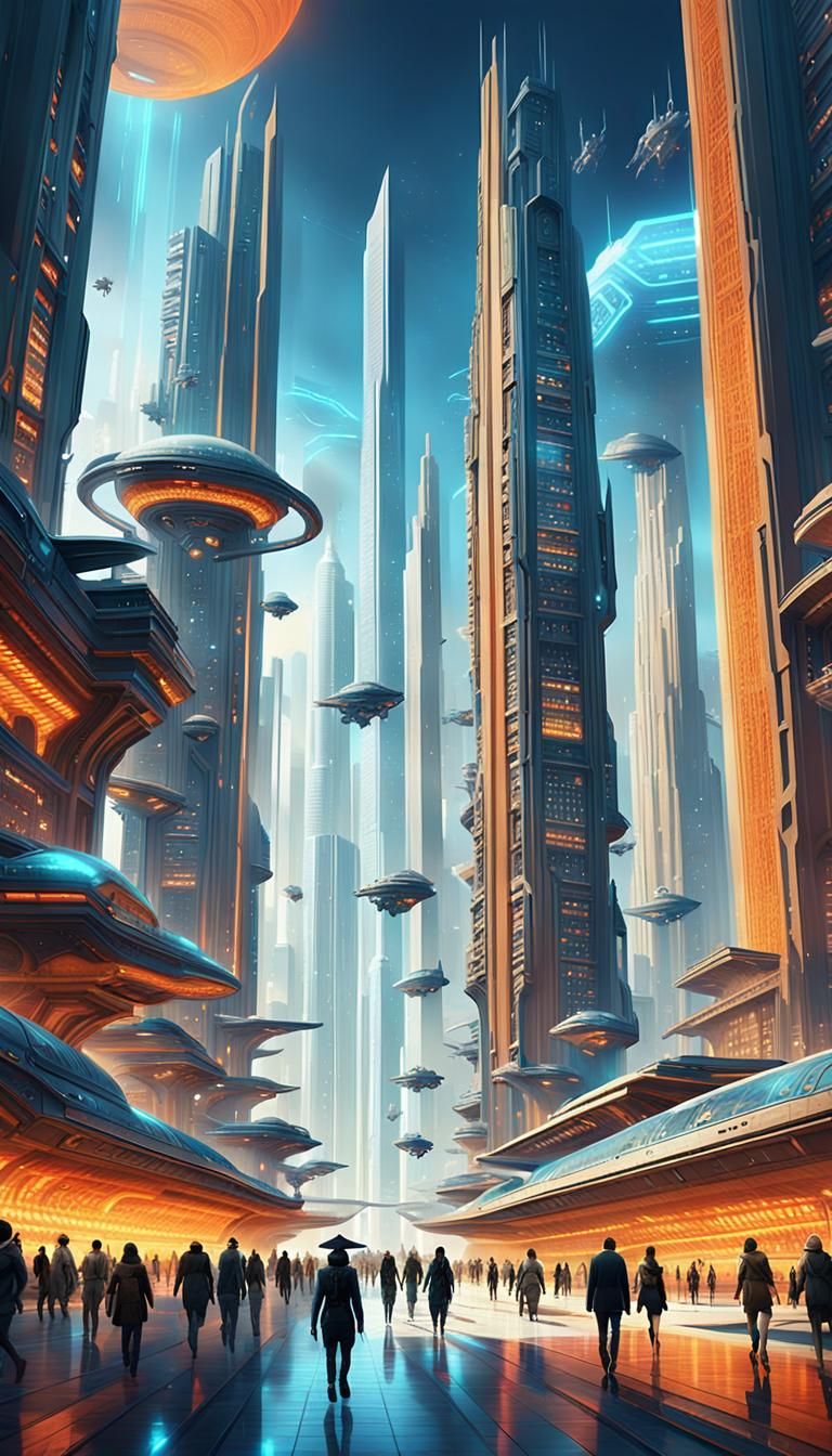 Futuristic Alexandria: Skyscrapers and Ancient Libraries