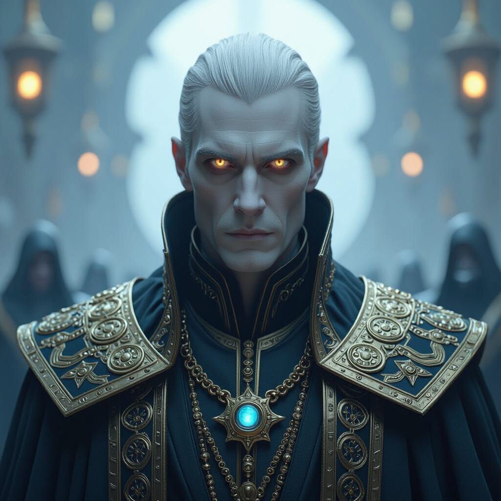 Lord Malakus in Futuristic Sci-Fi Style