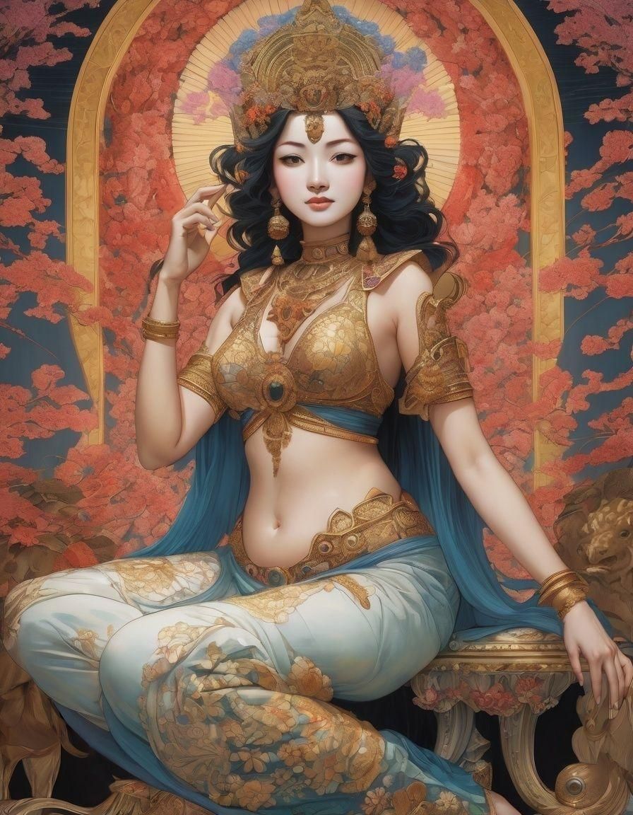 Hindu goddess Parvati in Gauri form