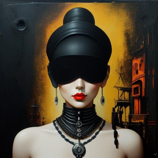 Black Island: Surreal Melting Landscape in Oil