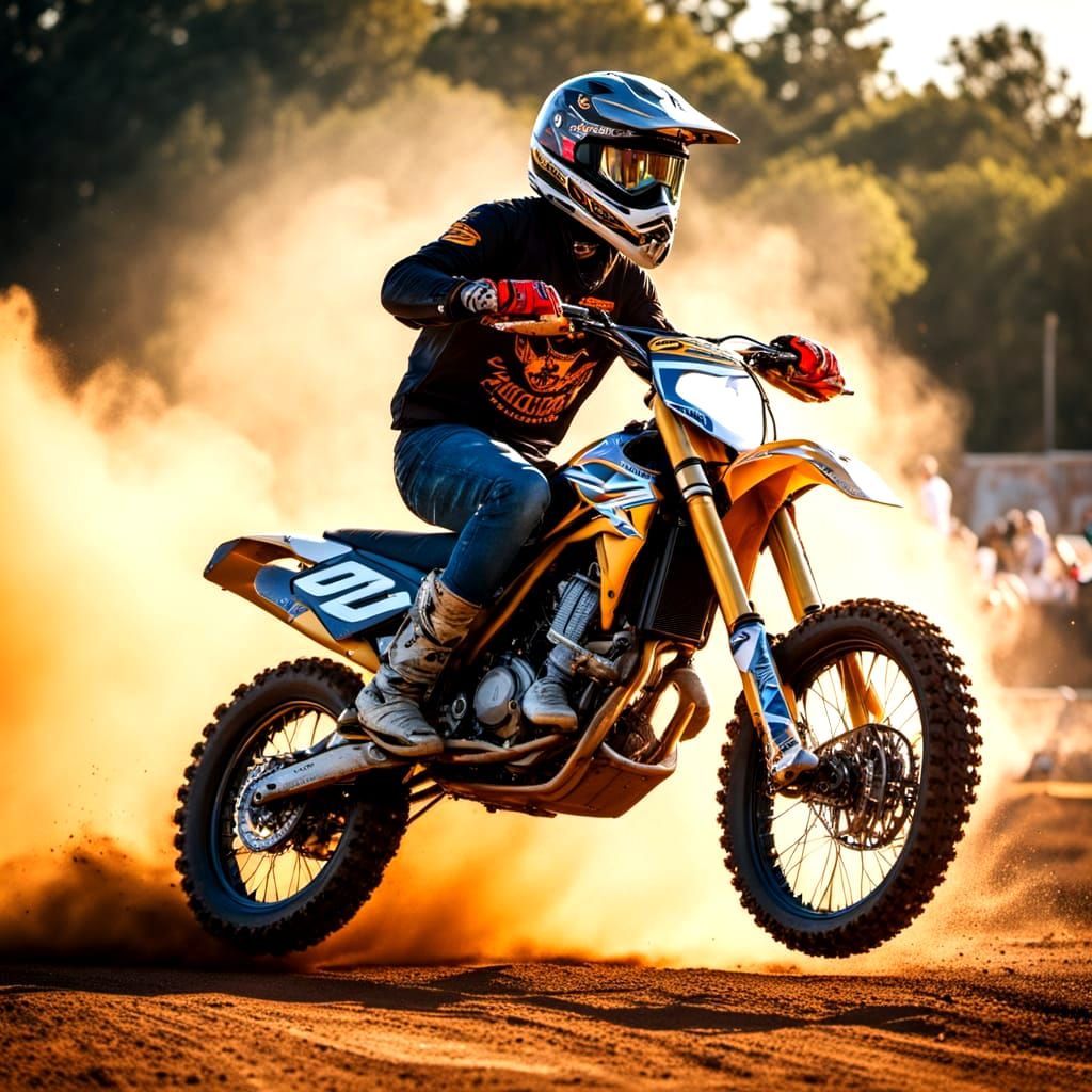 Biker Defies Gravity on a Ramp in a Thrilling Pose