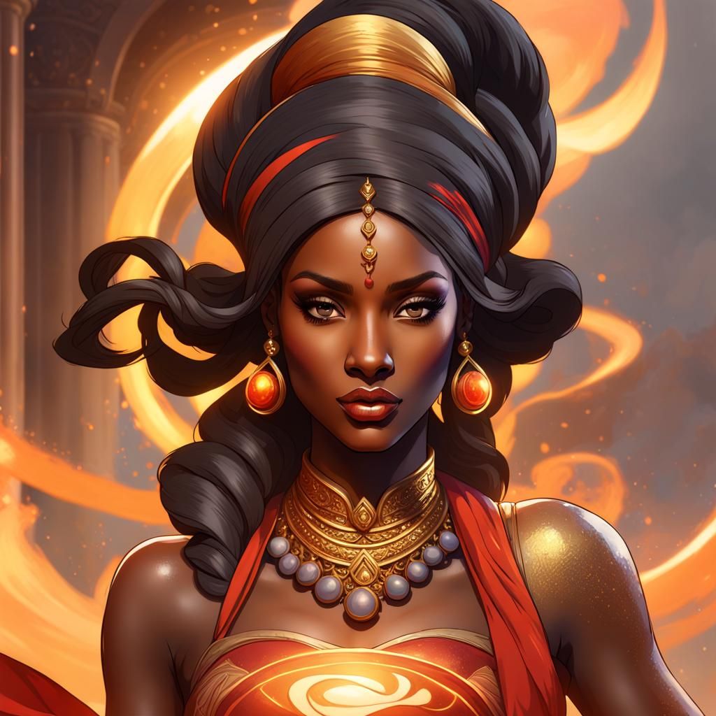 Genie Emerges from Magic Lamp in Volumetric Lighting